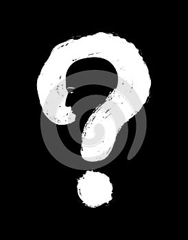 Human face with question mark